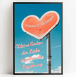 Dein persönlicher Liebesbeweis: Personalisiertes Poster mit Herz und individueller Botschaft! - posterfolio.de