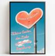 Personalisierte Poster Bilderrahmen schwarz matt 20 x 30 cm