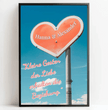 Dein persönlicher Liebesbeweis: Personalisiertes Poster mit Herz und individueller Botschaft! - posterfolio.de