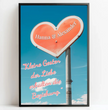 Personalisierte Poster Bilderrahmen schwarz matt 40 x 60 cm