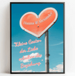 Dein persönlicher Liebesbeweis: Personalisiertes Poster mit Herz und individueller Botschaft! - posterfolio.de