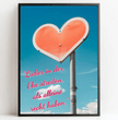 Zeige deine Liebe mit einem personalisierten Poster: einzigartiger Liebesbeweis mit Herz und Namen! - posterfolio.de