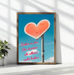Zeige deine Liebe mit einem personalisierten Poster: einzigartiger Liebesbeweis mit Herz und Namen! - posterfolio.de