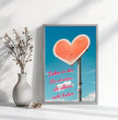 Zeige deine Liebe mit einem personalisierten Poster: einzigartiger Liebesbeweis mit Herz und Namen! - posterfolio.de