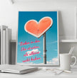 Zeige deine Liebe mit einem personalisierten Poster: einzigartiger Liebesbeweis mit Herz und Namen! - posterfolio.de