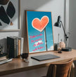 Zeige deine Liebe mit einem personalisierten Poster: einzigartiger Liebesbeweis mit Herz und Namen! - posterfolio.de