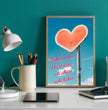Zeige deine Liebe mit einem personalisierten Poster: einzigartiger Liebesbeweis mit Herz und Namen! - posterfolio.de