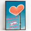 Zeige deine Liebe mit einem personalisierten Poster: einzigartiger Liebesbeweis mit Herz und Namen! - posterfolio.de