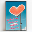 Personalisierte Poster Bilderrahmen schwarz matt 40 x 60 cm