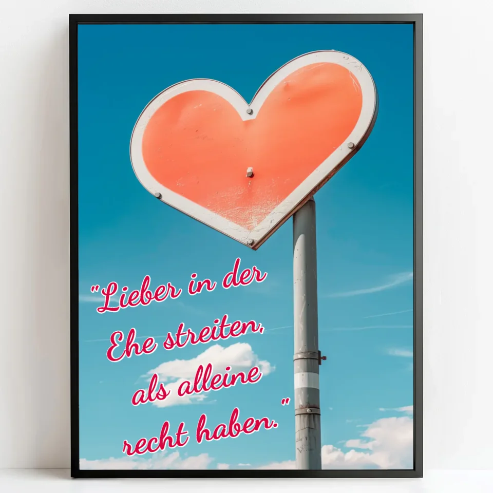 Personalisierte Poster Bilderrahmen schwarz matt 60 x 80 cm