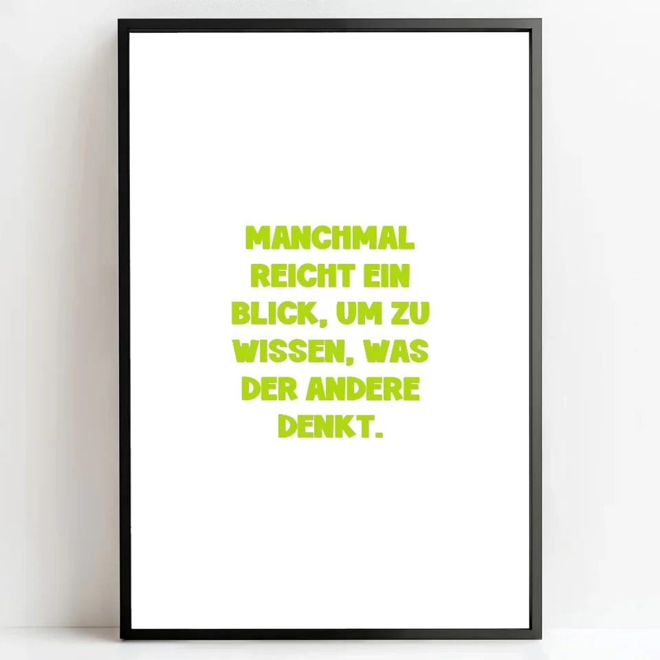 Personalisierte Poster Bilderrahmen schwarz matt 20 x 30 cm