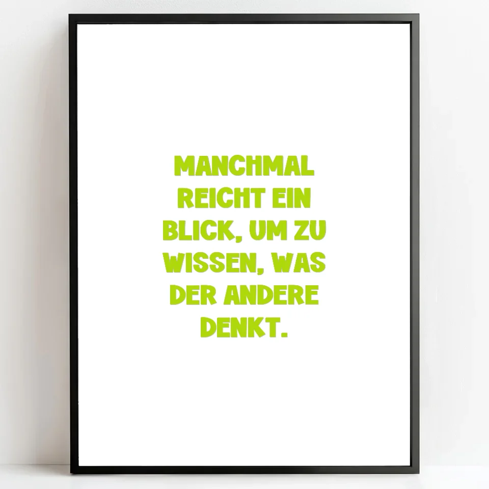 Personalisierte Poster  Bilderrahmen schwarz matt 30 x 40 cm