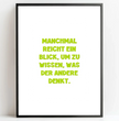 Personalisierte Poster  Bilderrahmen schwarz matt 30 x 40 cm