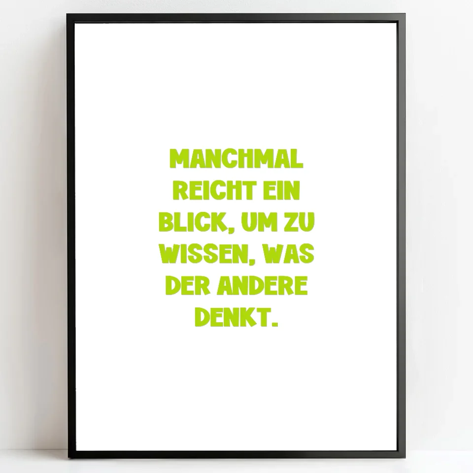 Personalisierte Poster Bilderrahmen schwarz matt 60 x 80 cm