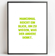 Personalisierte Poster Bilderrahmen schwarz matt 60 x 80 cm