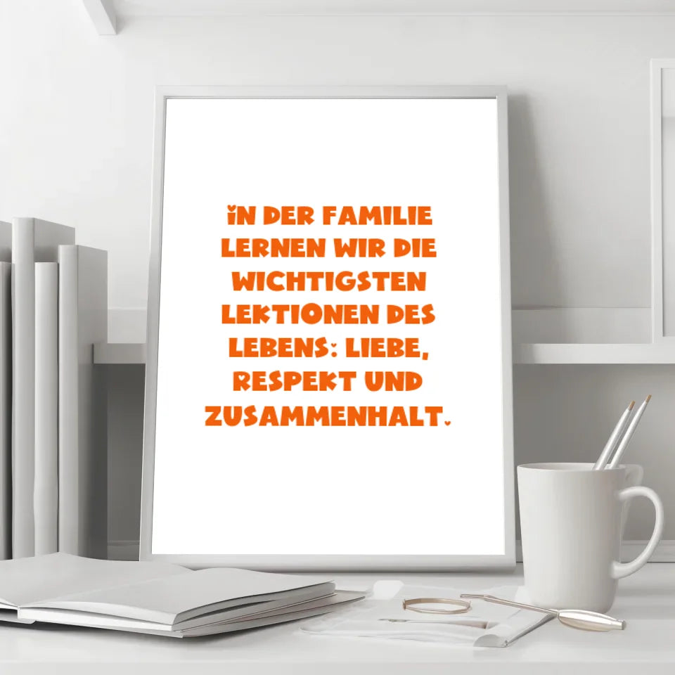 Personalisiertes Geschenk Poster mit Bilderrahmen