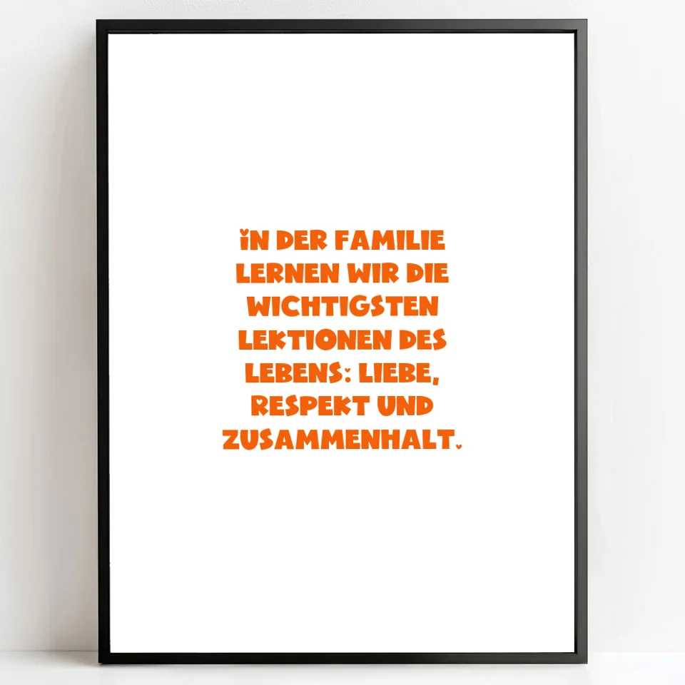 Personalisierte Poster  Bilderrahmen schwarz matt 30 x 40 cm