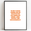 Personalisierte Poster  Bilderrahmen schwarz matt 30 x 40 cm