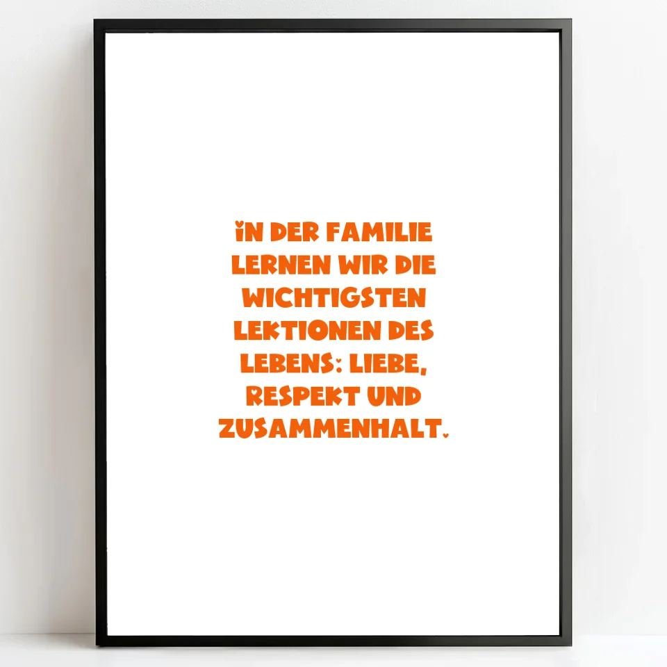 Personalisierte Poster Bilderrahmen schwarz matt 60 x 80 cm