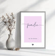 Einzigartiges Geschenk für deine Liebsten - Gestalte jetzt dein personalisiertes Familienposter! - posterfolio.de