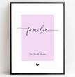 Einzigartiges Geschenk für deine Liebsten - Gestalte jetzt dein personalisiertes Familienposter! - posterfolio.de