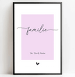 Einzigartiges Geschenk für deine Liebsten - Gestalte jetzt dein personalisiertes Familienposter! - posterfolio.de