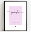 Einzigartiges Geschenk für deine Liebsten - Gestalte jetzt dein personalisiertes Familienposter! - posterfolio.de