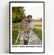 Für den besten Papa der Welt: Ein personalisiertes Geschenk, das von Herzen kommt! - posterfolio.de