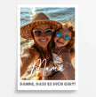 Einzigartiges Geschenk: Personalisiertes Poster mit Foto - Danke Mama