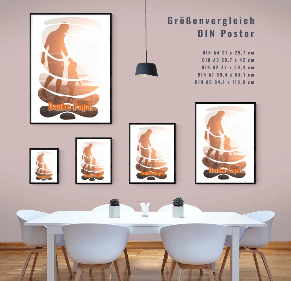 Einzigartiges Geschenk für Papa: Personalisiertes Poster mit individueller Note!