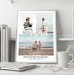 Bewahre besondere Erinnerungen: Personalisierte Papa Fotocollage für einzigartige Geschenke! - posterfolio.de