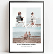 Bewahre besondere Erinnerungen: Personalisierte Papa Fotocollage für einzigartige Geschenke! - posterfolio.de