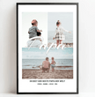 Bewahre besondere Erinnerungen: Personalisierte Papa Fotocollage für einzigartige Geschenke! - posterfolio.de