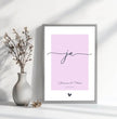 'ja' zur Hochzeit - dein personalisiertes Poster: Unvergessliche Erinnerungen mit Namen und Datum festhalten - posterfolio.de