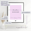 Mama, du bist die Beste! Personalisierbares Poster in Pastelltönen - Einzigartiges Geschenk für die beste Mama - posterfolio.de