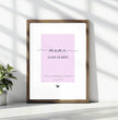 Mama, du bist die Beste! Personalisierbares Poster in Pastelltönen - Einzigartiges Geschenk für die beste Mama - posterfolio.de