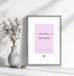 Mama, du bist die Beste! Personalisierbares Poster in Pastelltönen - Einzigartiges Geschenk für die beste Mama - posterfolio.de
