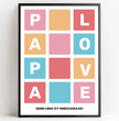 Für den besten Papa der Welt - personalisiertes Poster als herzergreifendes Geschenk! - posterfolio.de