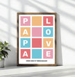 Für den besten Papa der Welt - personalisiertes Poster als herzergreifendes Geschenk! - posterfolio.de