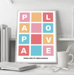 Für den besten Papa der Welt - personalisiertes Poster als herzergreifendes Geschenk! - posterfolio.de