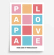 Für den besten Papa der Welt - personalisiertes Poster als herzergreifendes Geschenk! - posterfolio.de