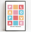 Für den besten Papa der Welt - personalisiertes Poster als herzergreifendes Geschenk! - posterfolio.de