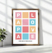 Für den besten Papa der Welt - personalisiertes Poster als herzergreifendes Geschenk! - posterfolio.de