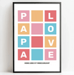 Für den besten Papa der Welt - personalisiertes Poster als herzergreifendes Geschenk! - posterfolio.de