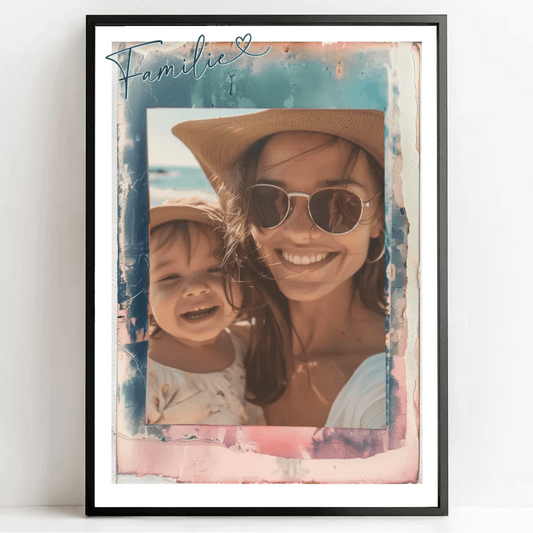 Überrasche Mama mit einem einzigartigen Geschenk – Personalisiertes Poster mit Vintage-Fotofilter! - posterfolio.de
