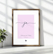 'ja' zur Hochzeit - dein personalisiertes Poster: Unvergessliche Erinnerungen mit Namen und Datum festhalten - posterfolio.de