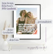 Das perfekte Geschenk für deine beste Freundin: Personalisiertes Poster voller Erinnerungen! - posterfolio.de