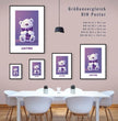 Fröhlicher Eisbär: Dein personalisiertes Poster für winterliche Gemütlichkeit! - posterfolio.de