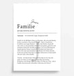 Definition Poster Familie: Dein personalisiertes Geschenk für die Liebsten - posterfolio.de
