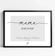 Zeig deiner Mama, wie besonders sie ist! Personalisiertes Poster zum Muttertag - posterfolio.de